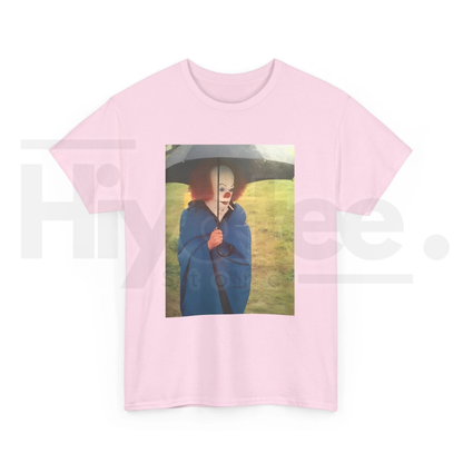 Tim Curry On IT Set Smoking Cigarette T-Shirt – Vintage Horror Movie Graphic Tee