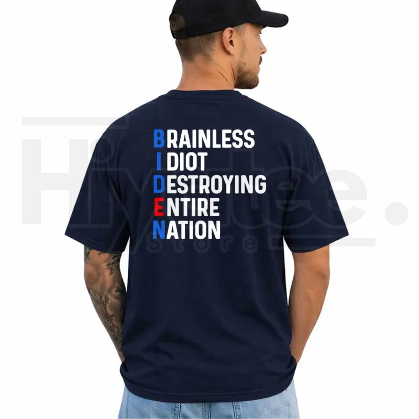 Political Humor Graphic T-Shirt – Sarcastic Daily Casual Cotton Menswear Tee