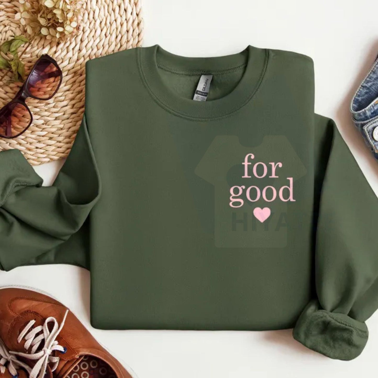 "For Good" Sweatshirt: Wicked Movie Musical Inspired, Elphaba Glinda Quote Pullover, Broadway Fan Gift
