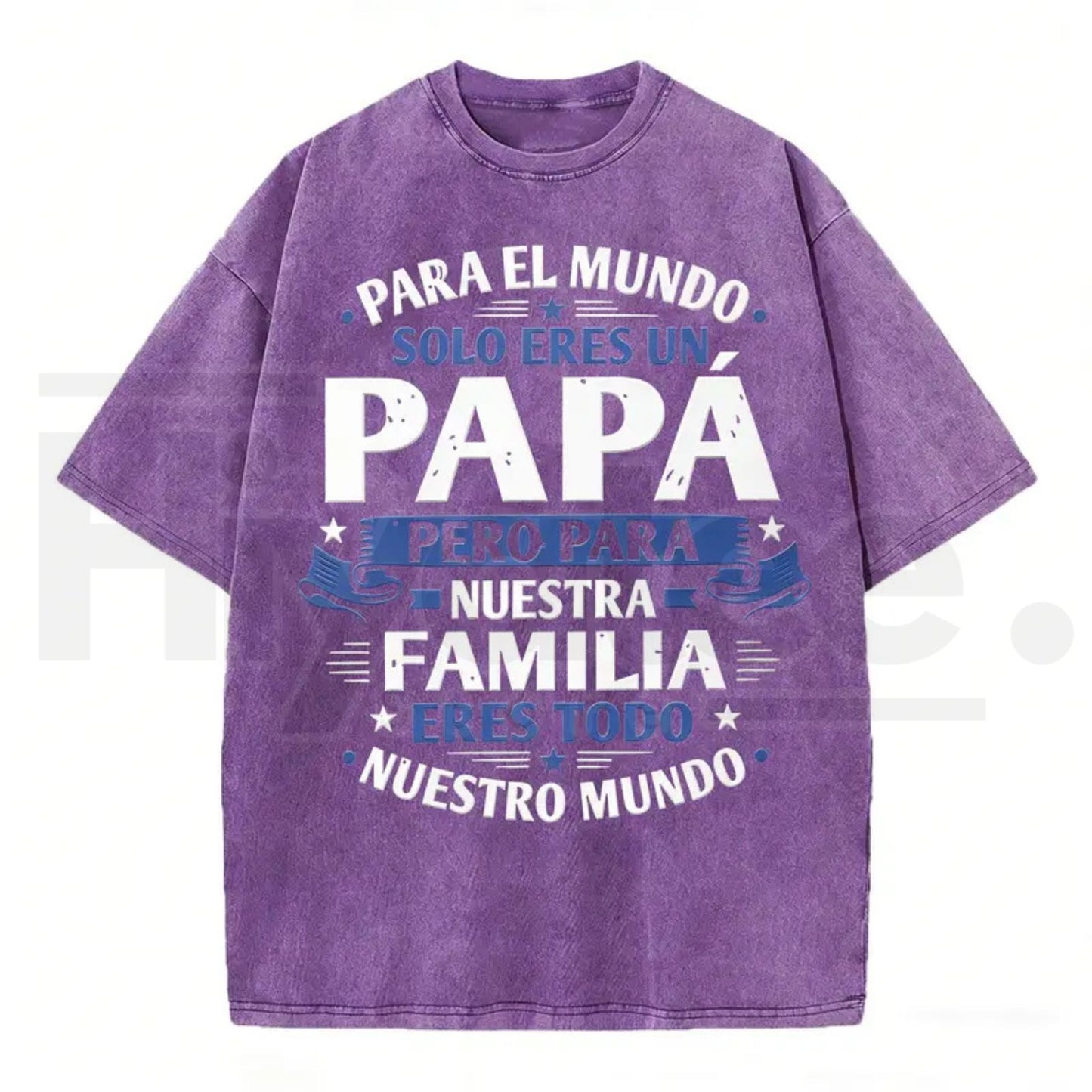Premium "Papa" Vintage Washed T-Shirt – High-Quality Father’s Day Graphic Tee