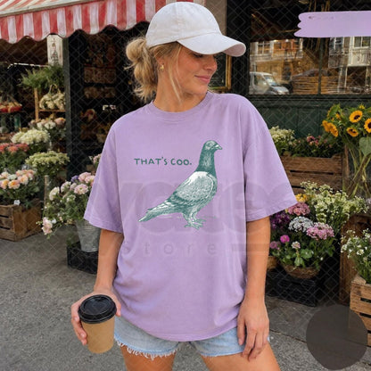 Comfort Colors That's Coo Pigeon T-Shirt – Funny Bird Lover Graphic Tee
