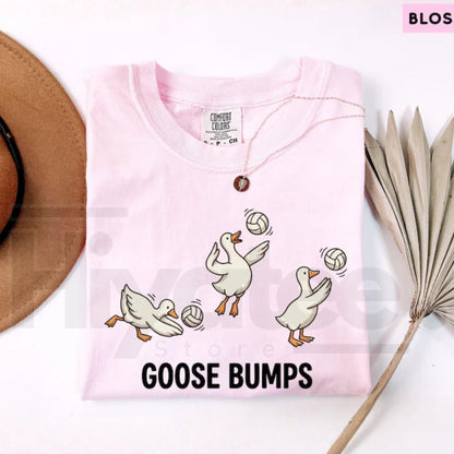 Volleyball Shirt Funny Goose Player Tee Cute Sports Pun Comfort Colors Top