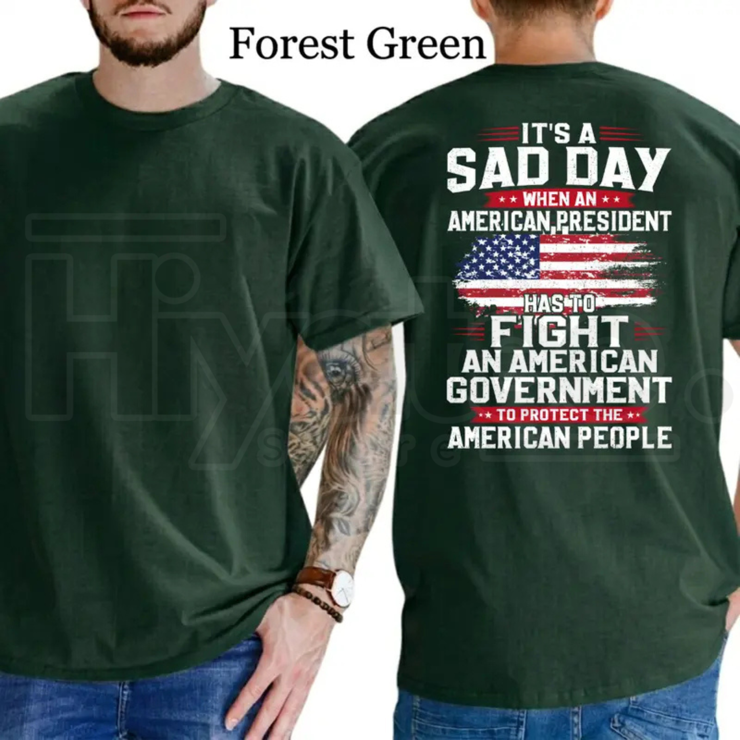 President Fight To Protect The American People T-Shirt – Conservative Political Graphics Tee