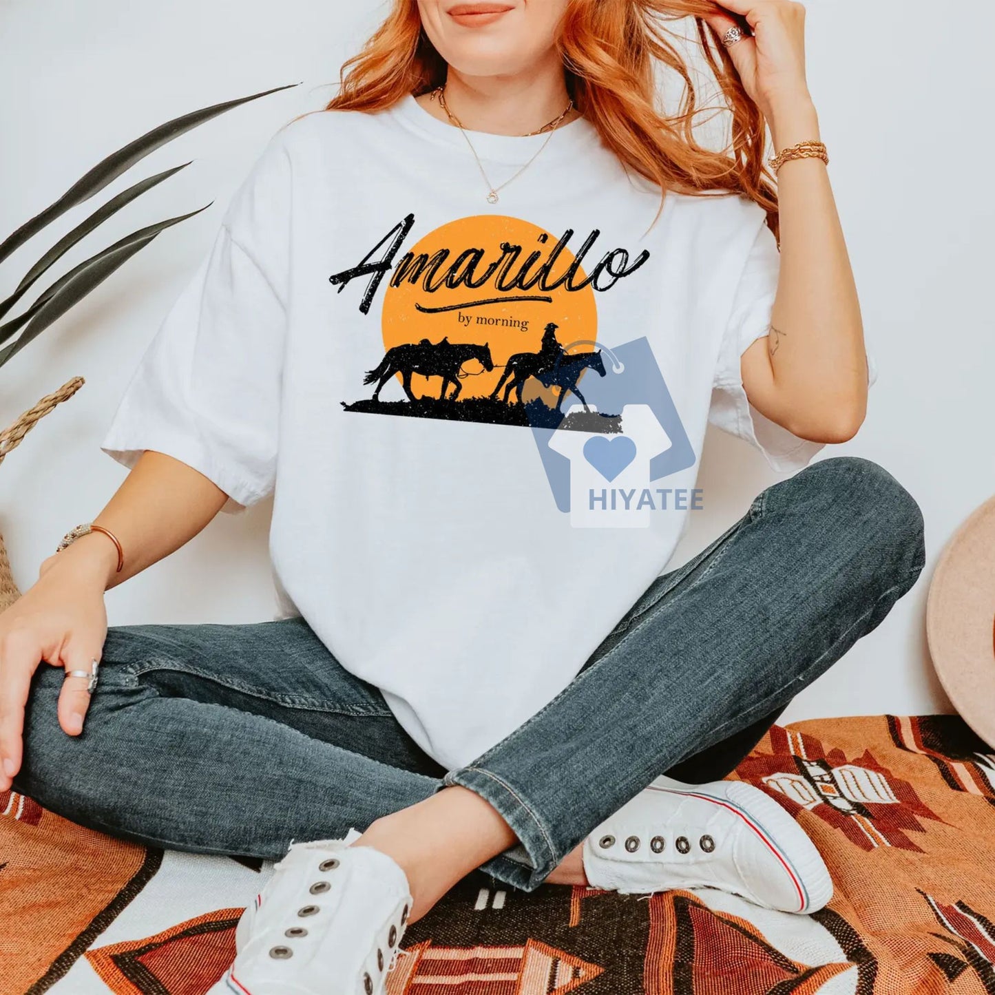 Amarillo By Morning T-Shirt – Country Music Graphic Tee, Western Rodeo Festival Shirt for Women & Men