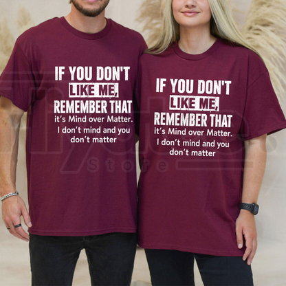 Mind Over Matter T-Shirt – Inspirational Mindfulness Graphic Tee