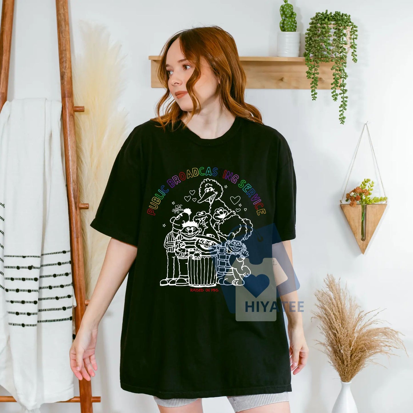 Public Broadcasting Service T-Shirt – 70s 80s Retro PBS Logo Tee, Classic TV Fan Shirt, Save PBS Protest Tee, Vintage Nostalgia Unisex Top