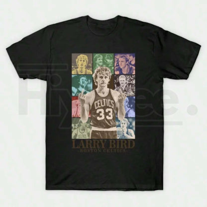 "Larry Legend" Retro 90s – Larry Bird Black Vintage Graphic Top