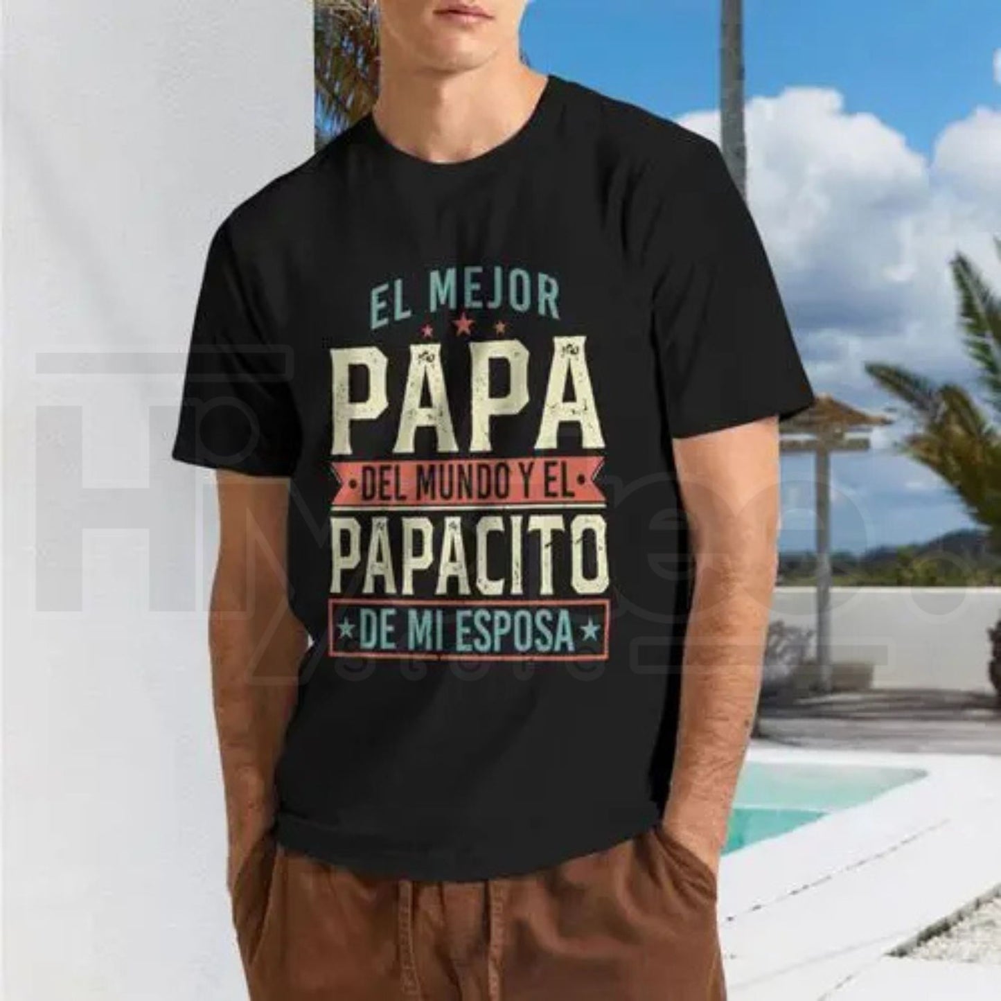Eres El Mejor Papa Spanish Graphic T-Shirt – Vintage Father's Day Gift for Dad