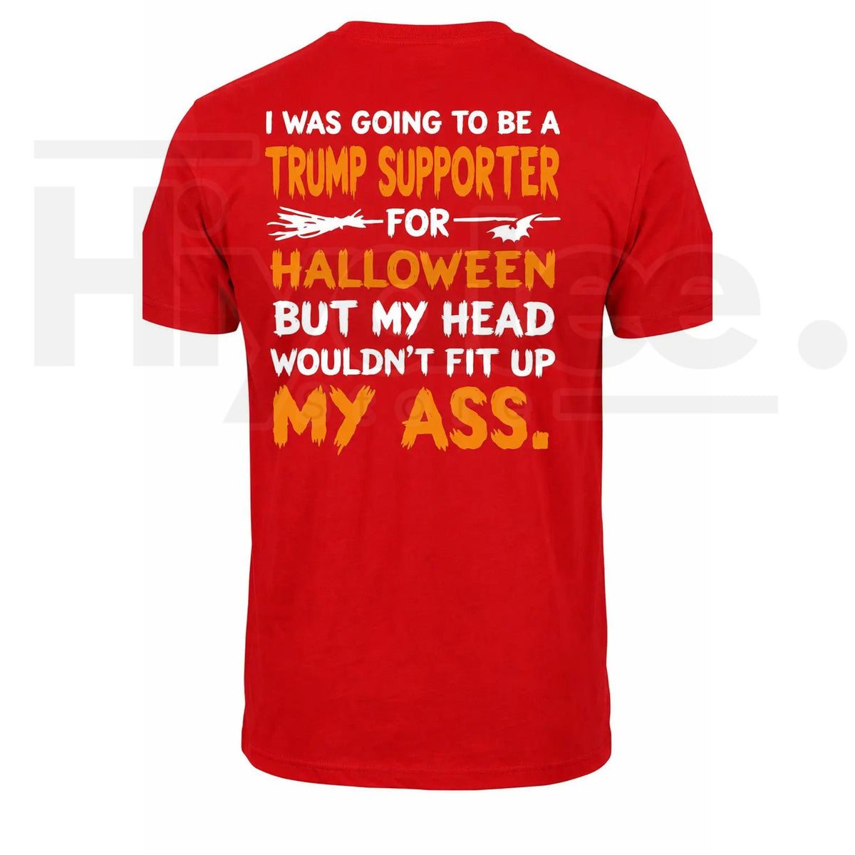 Funny Political Halloween T-Shirt – Sarcastic Bat Quote Back Print Graphic Tee