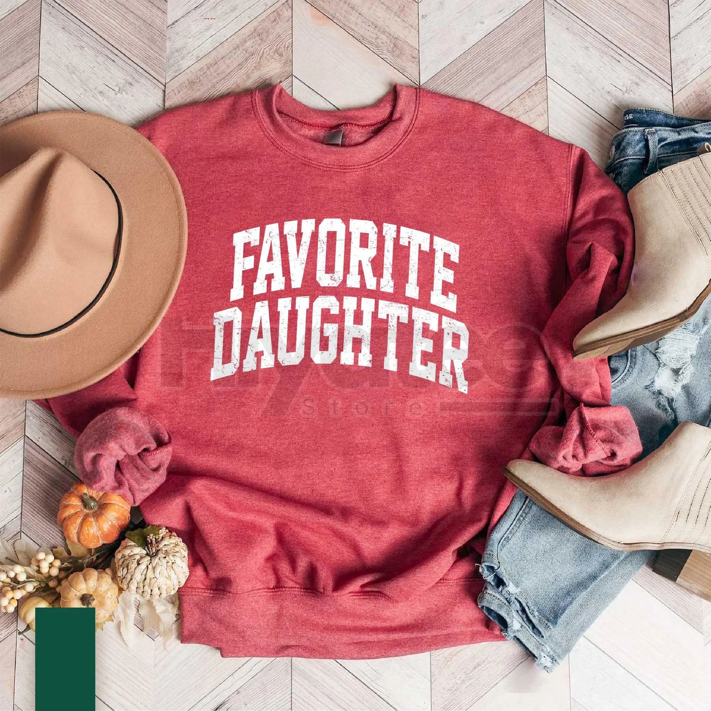 Favorite Daughter Sweatshirt: Awesome Daughter Vintage Crewneck - Funny Gift for Her