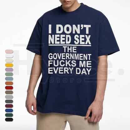 "Government Fk Me Every Day" – Funny Sarcastic Political Graphic Top