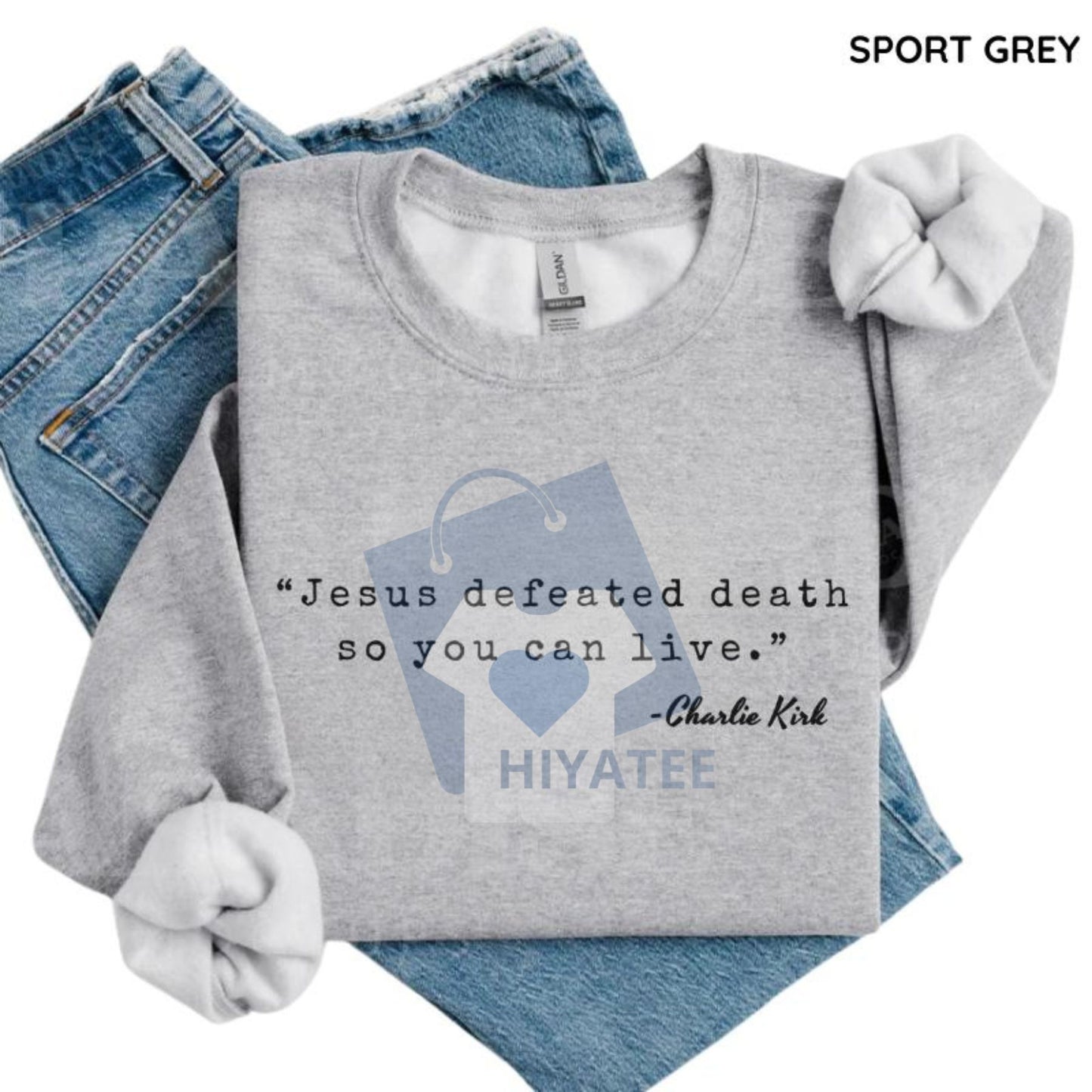 Make Heaven Crowded Christian Sweatshirt – Faith-Based Crewneck, Religious Quote Apparel, Christian Gift for Women & Men
