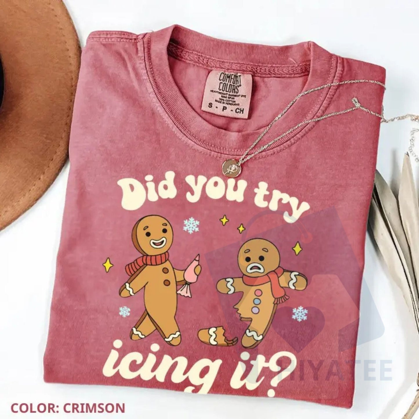Comfort Colors "Try Icing It" Funny Christmas Shirt