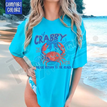 Comfort Colors® If Crabby Shirt – Trendy Women's Graphic Tee & Funny Sarcastic Shirt
