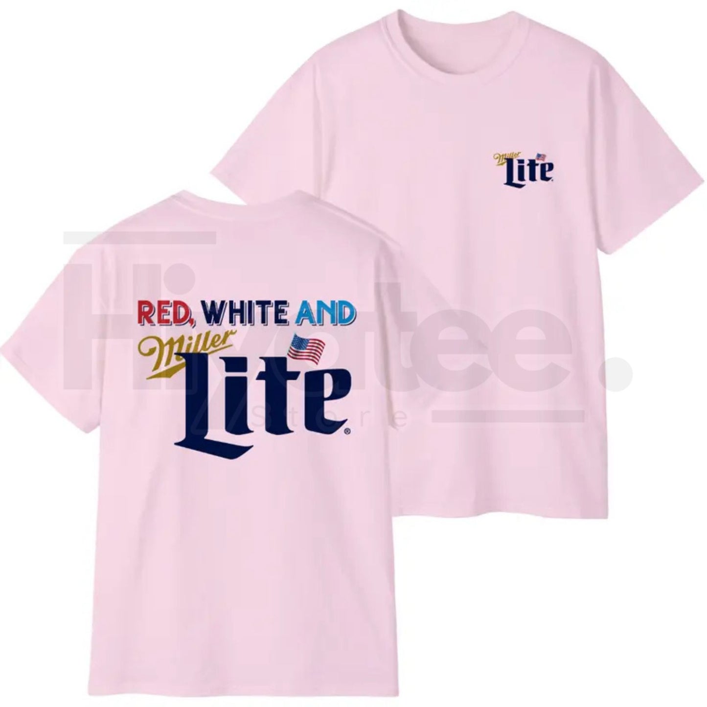 Red White And Lite T-Shirt – Colorful 4th of July America Graphic Tee