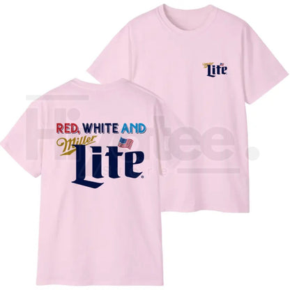 Red White And Lite T-Shirt – Colorful 4th of July America Graphic Tee
