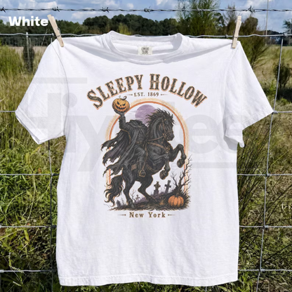 Vintage Sleepy Hollow 90s Graphic Tee Retro Headless Horseman Shirt