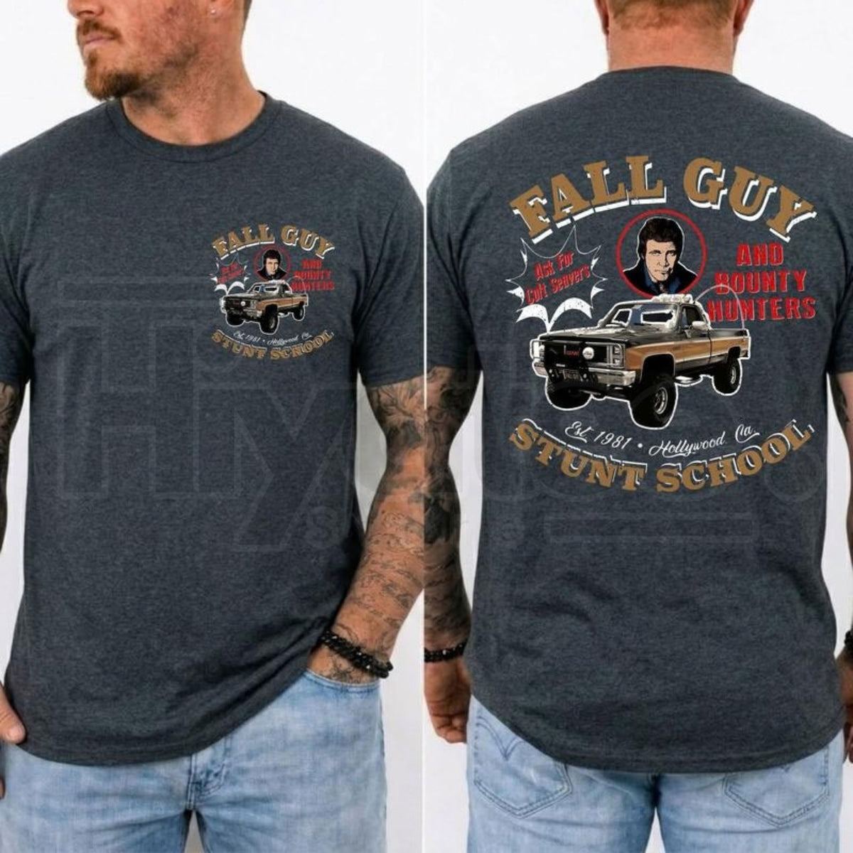 The Fall Guy Vintage T-Shirt – Retro 80s Action Movie Stuntman Graphic Tee
