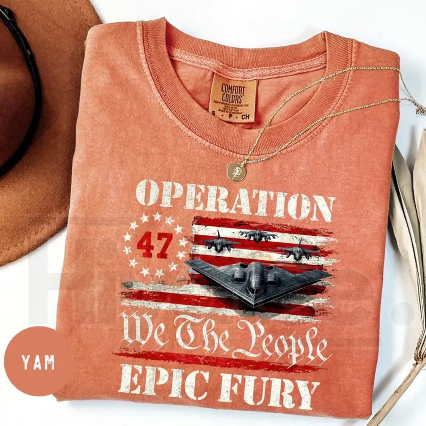 We The People Operation Epic Fury Shirt – B-2 Stealth Bomber Military Graphic, Patriotic Veteran Gift Unisex USA Apparel