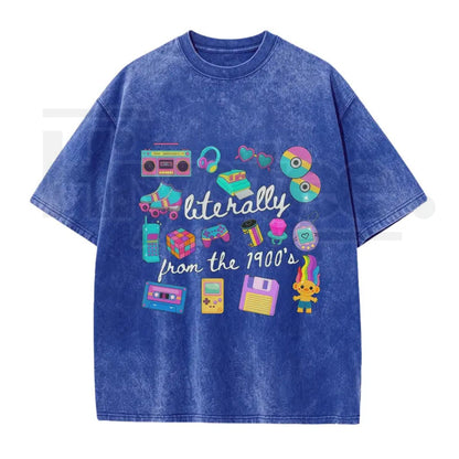Literally From The 1900s Vintage T-Shirt – Funny Retro 90s Meme Graphic Tee