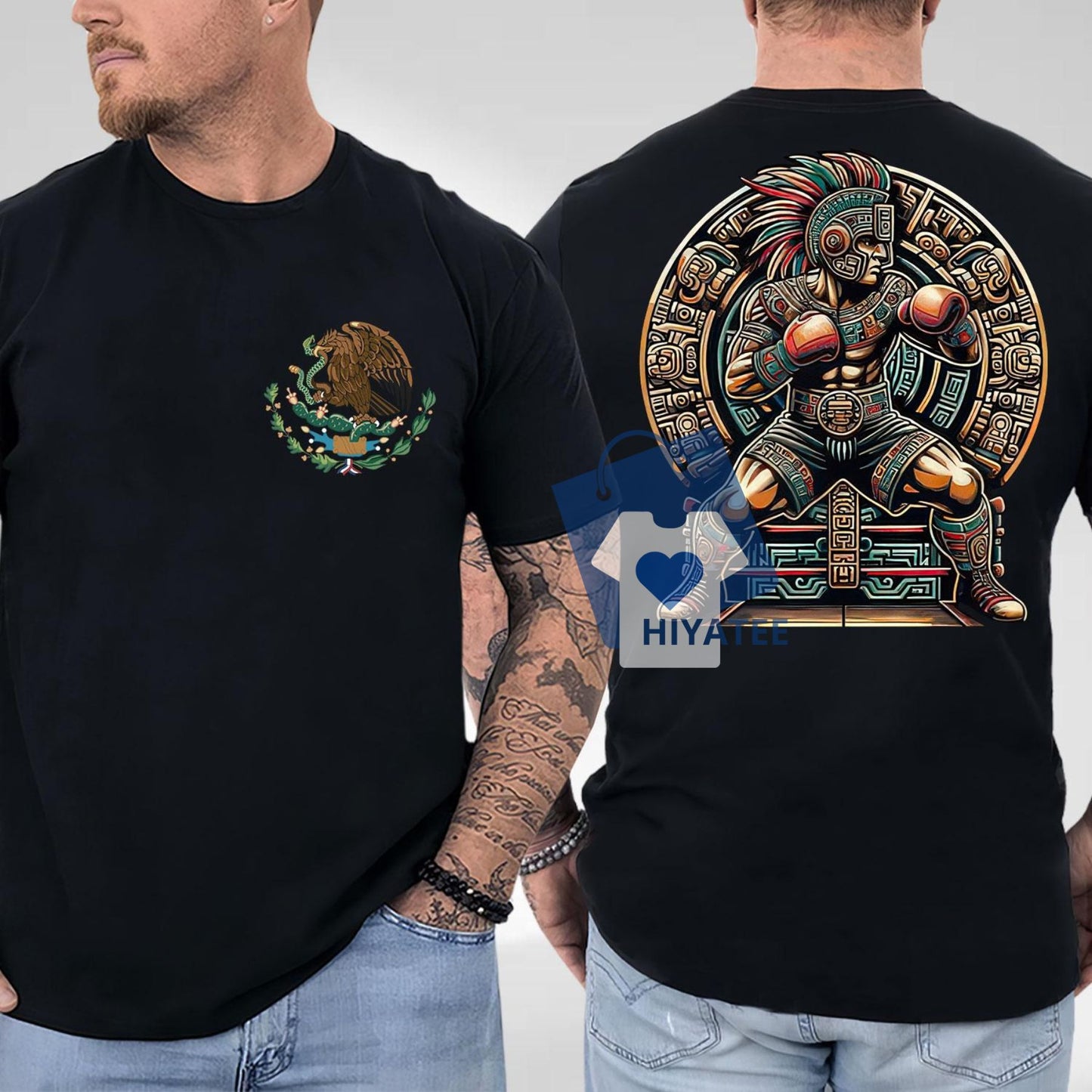 Boxing Mexico 2-Sided Shirt - Full Color Comfort Cotton Top for Men and Women