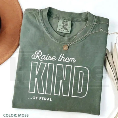 Comfort Colors® Raise Them Feral Shirt – Funny Mom of Boys Graphic Tee