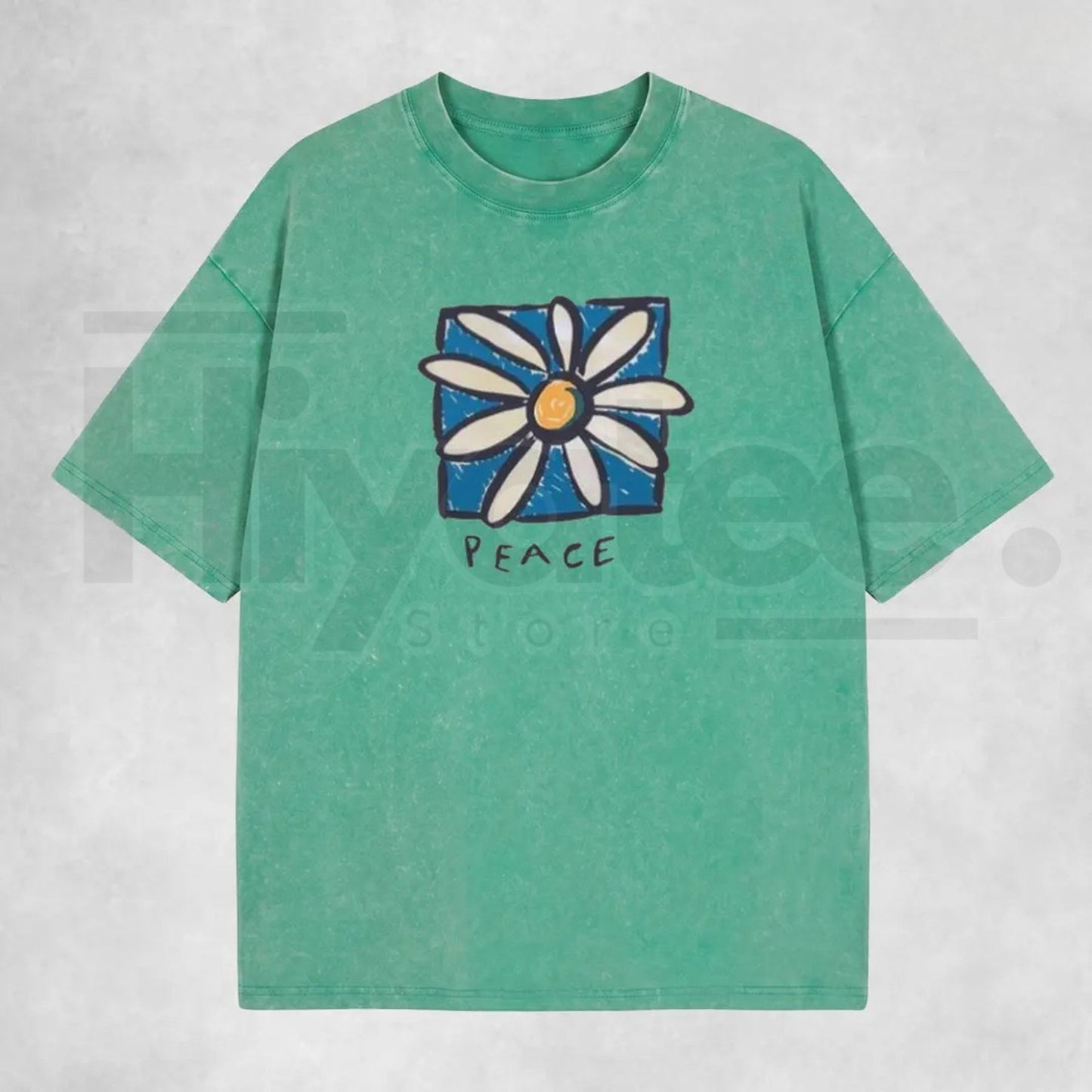 Holafish Acid Vintage Washed T-Shirt – Premium Relaxed Fit Unisex Graphic Tee