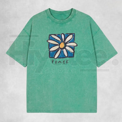 Holafish Acid Vintage Washed T-Shirt – Premium Relaxed Fit Unisex Graphic Tee