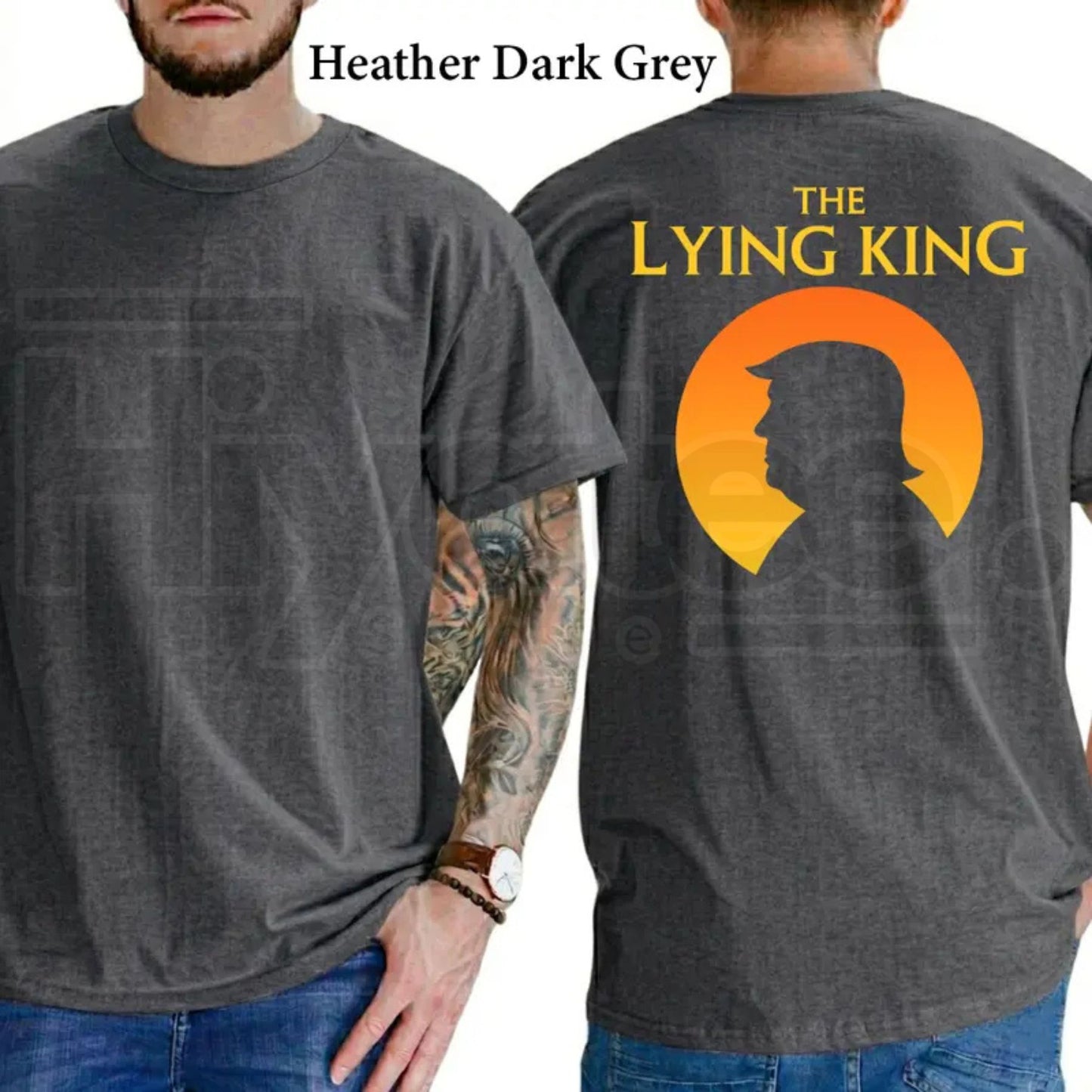 The Lying King Typography T-Shirt – Funny Graphic Tee, Humorous Daily Casual Statement Shirt for Men & Women