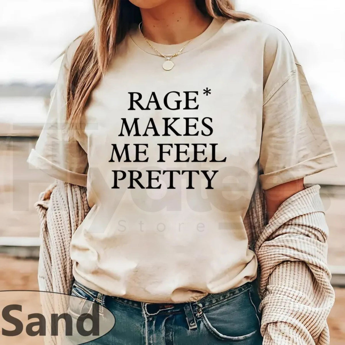Rage Makes Me Feel Pretty T-Shirt – Self Confidence Quote Tee