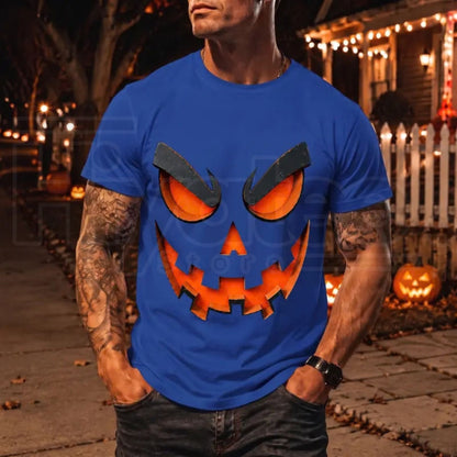 Men's Scary Evil Jack O' Lantern T-Shirt – Spooky Halloween Graphic Tee