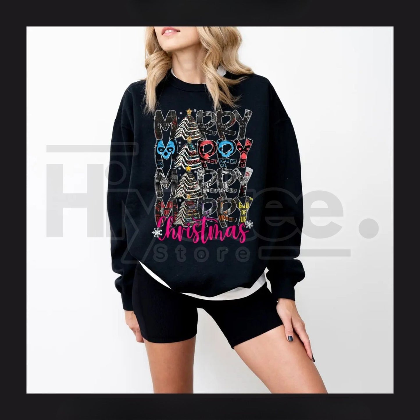 Haunting Adeline Morally Grey Christmas Sweatshirt