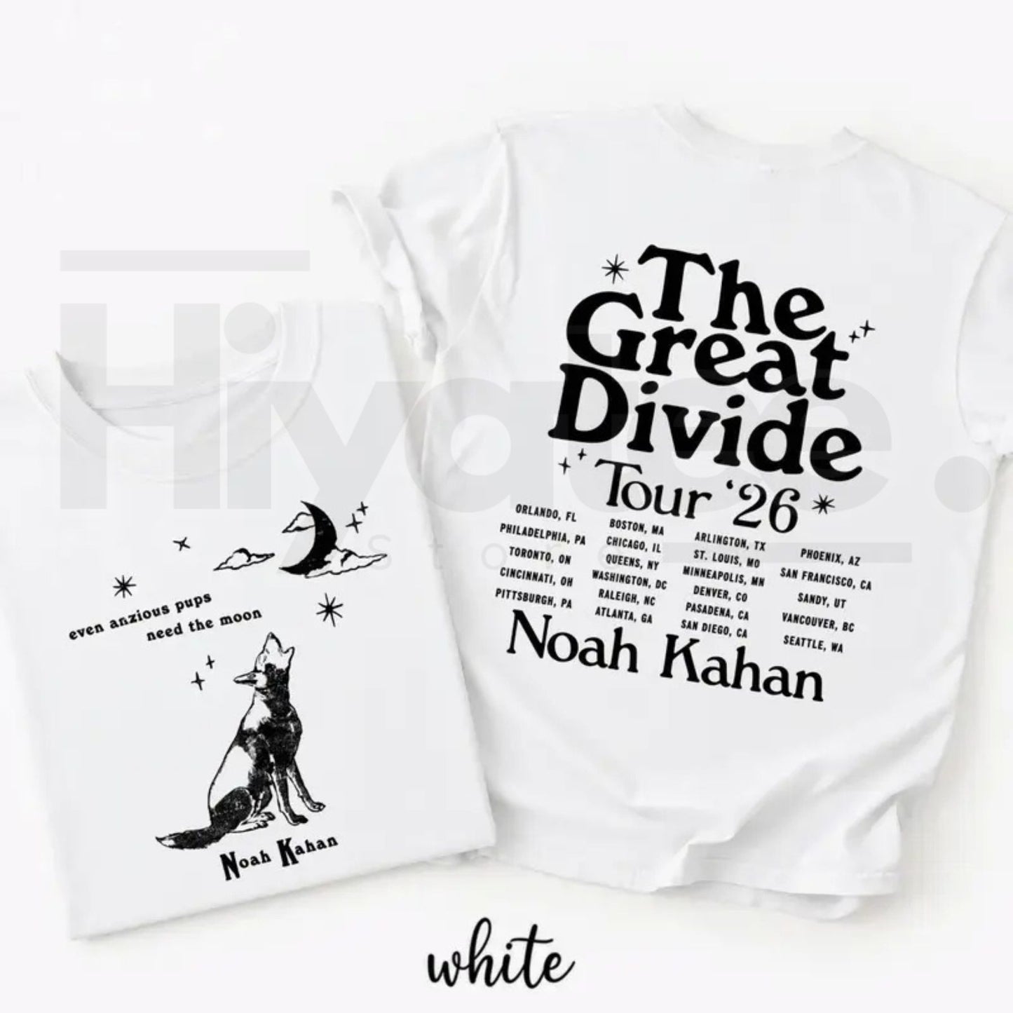 Orbiter Lyric T-Shirt Even Anxious Pups Need the Moon – Retro NK Graphic Tee, The Great Divide Tour Shirt