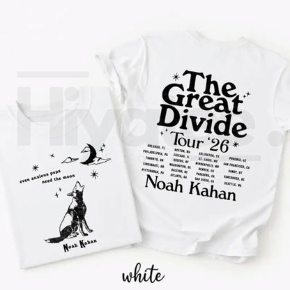 Orbiter Lyric T-Shirt Even Anxious Pups Need the Moon – Retro NK Graphic Tee, The Great Divide Tour Shirt