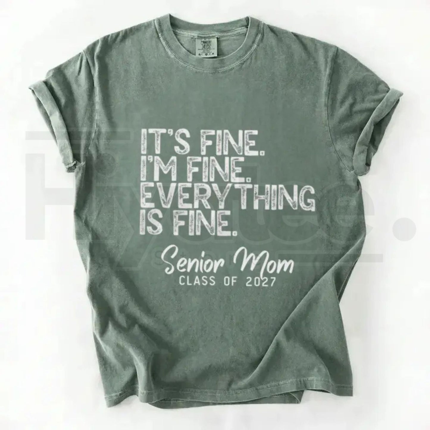 Comfort Colors Class of 2027 Senior Mom Shirt