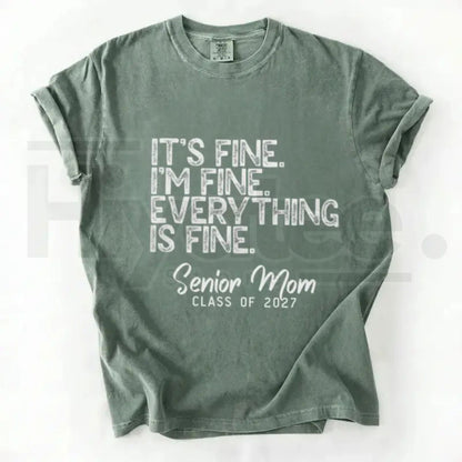 Comfort Colors Class of 2027 Senior Mom Shirt