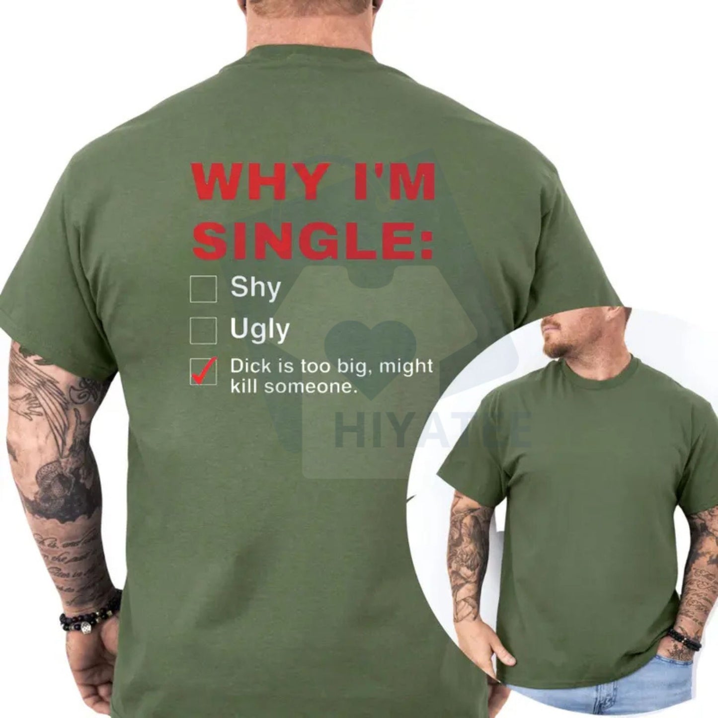 "Why I'm Single" T-Shirt – Funny Humor Adult Graphics Tee Casual Menswear