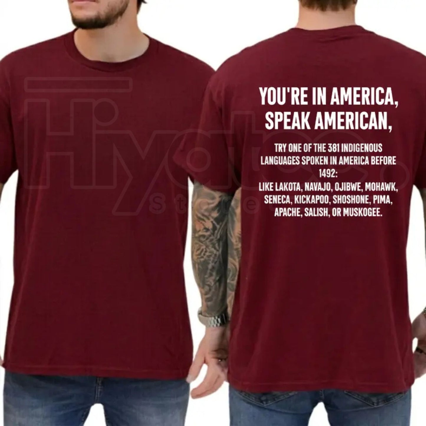 You're In America Speak American T-Shirt – Funny Sarcastic Political Graphic Tee
