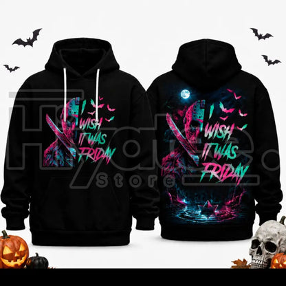 Unisex Horror Movie Villain Double-Sided Graphic Hoodie