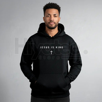 Men's Jesus Is King Cross Graphic Hoodie