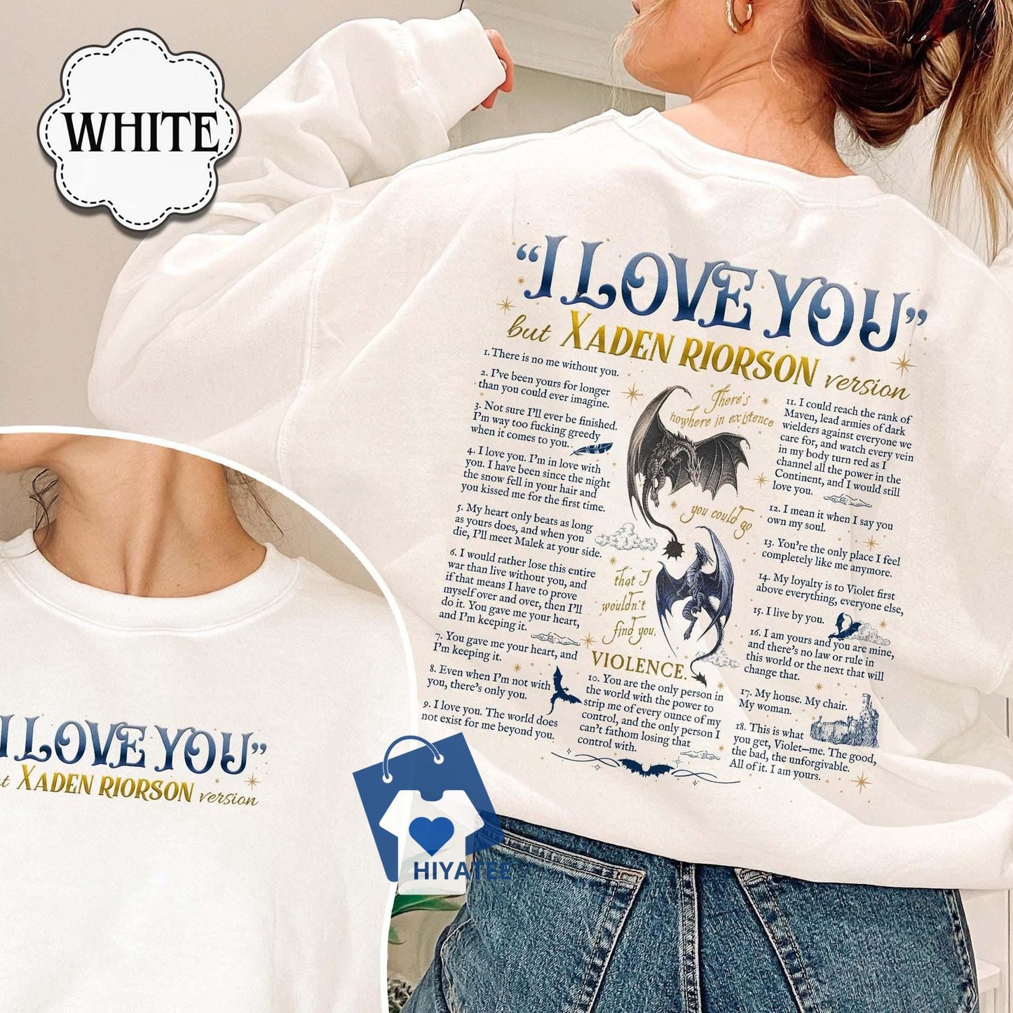 I Love You But – Xaden Riorson Vintage Soft Sweatshirt