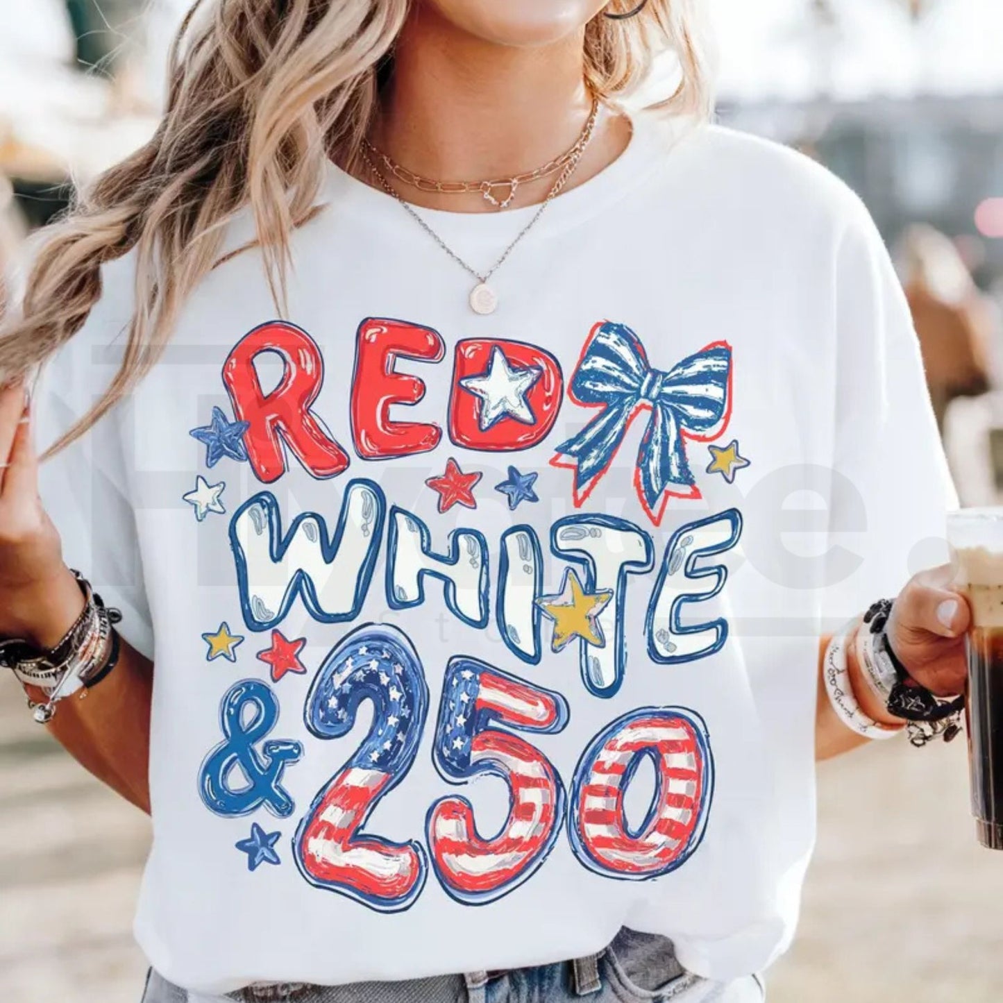 Comfort Colors® 250th Anniversary Shirt – Red White and 250 Preppy Patriotic Tee