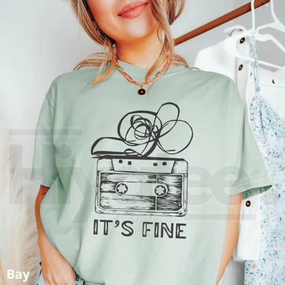 Retro Cassette Tape T-Shirt Comfort Colors 90s Music Graphic Tee