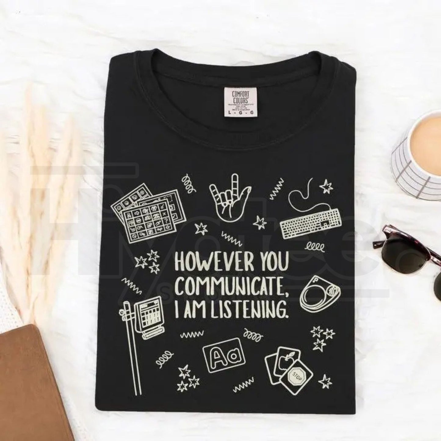 Comfort Colors® Everyone Deserves Communication T-Shirt – Speechie AAC & SPED Inclusion Tee