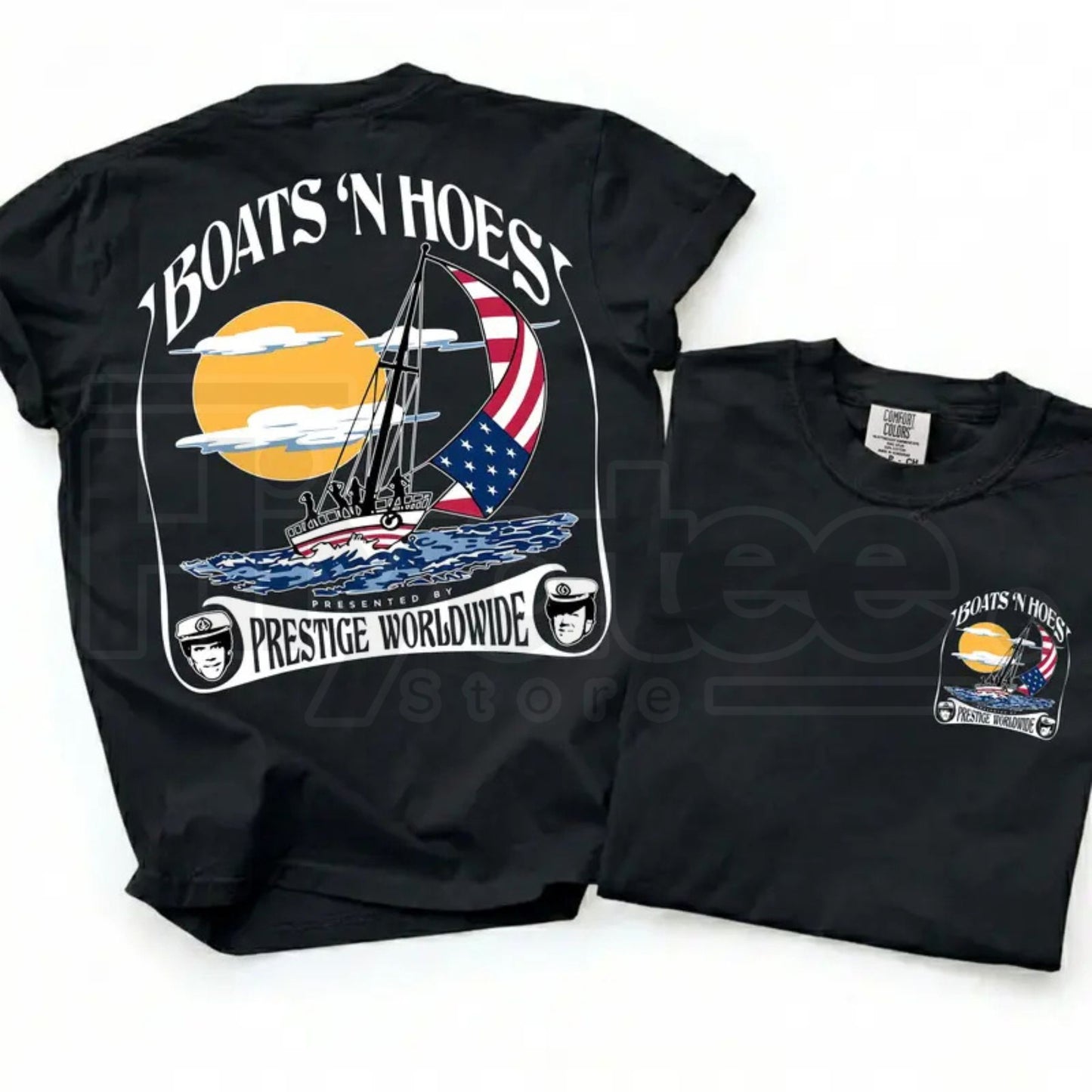 Comfort Colors® Boats and Hoez Tee – Retro Step Brothers Movie T-Shirt