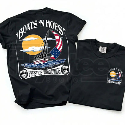 Comfort Colors® Boats and Hoez Tee – Retro Step Brothers Movie T-Shirt