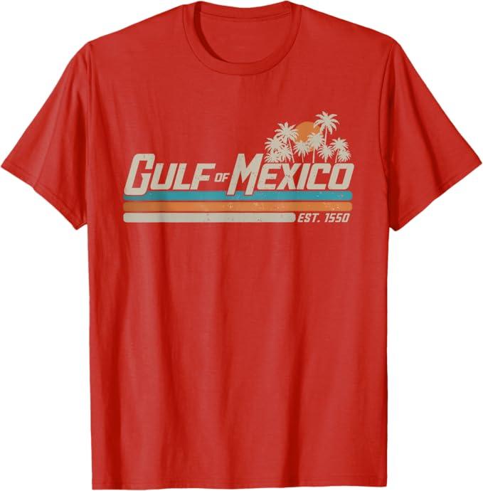 Gulf of Mexico T-Shirt – Vintage Coastal Vibes, Soft Cotton Unisex Tee