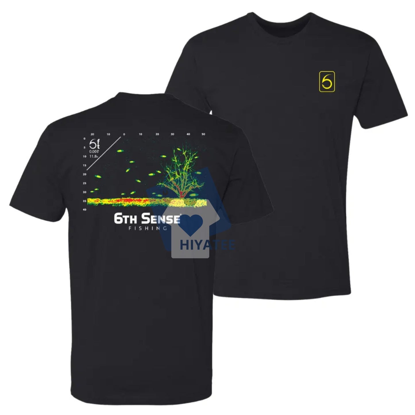 6th Sense Fishing – Sonar Graphic Cotton Tee-Hiyatee
