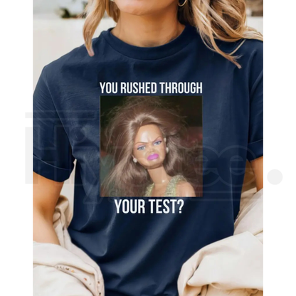 Comfort Colors® Retro Doll Test Day Teacher Shirt – Funny Final Exam Week Team Tee