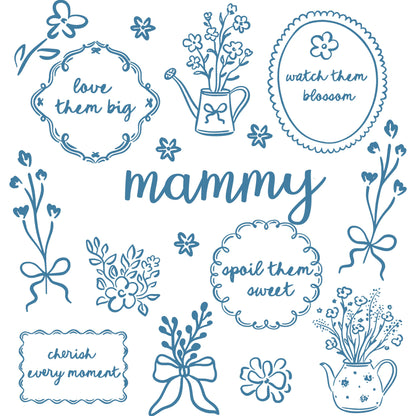 Comfort Colors® Custom Floral Grandma Shirt – Personalized Mama & Nana Flower Tee